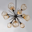 Loft Industry Modern - Glass Stones Chandelier